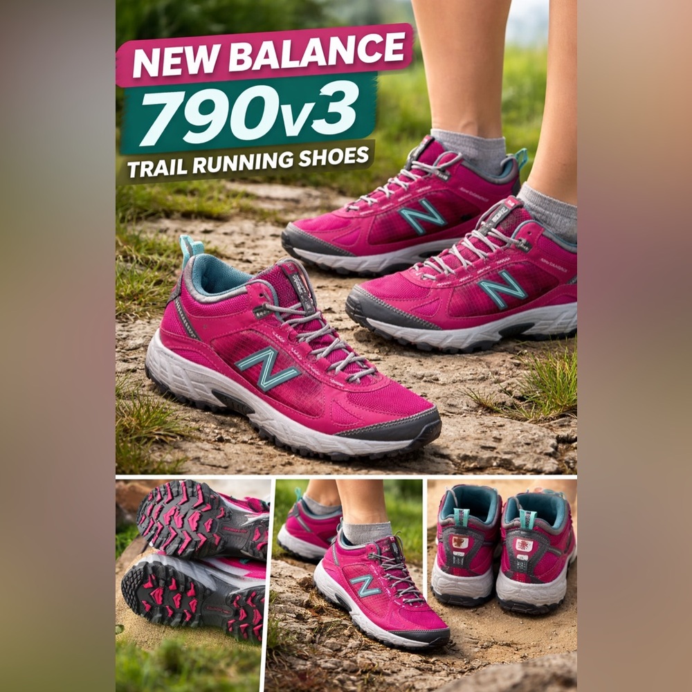 New Balance 790v3 Trail Running Shoes Women US 10 EU 41.5 Pink Hiking Athletic